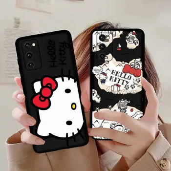 Moda Sevimli Hello Kitty Sanrio telefon kılıfı İçin Huawei Onur 70 60 50 30 20 10 9 X 9X V30 Pro Lite Görünüm