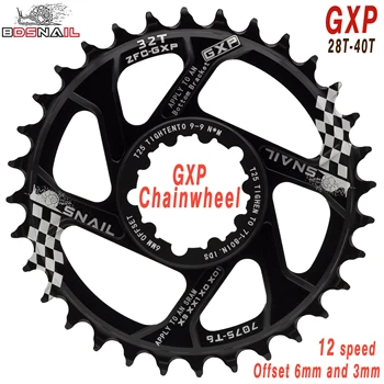 MTB GXP bisiklet Aynakol sabit dişli Krank 30T 32T 34T 36T 38T 40T Zincir halkası Chainwhee sram gx xx1 X1 x9 gxp Kartal NX