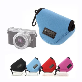 Neopren Kamera çantası Panasonic LUMİX DMC-GM1 GM2 GM5 12-32mm Lens Darbeye Dayanıklı yumuşak kamera çantası Kılıfı