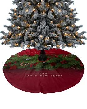 Noel Ağacı çam İğneleri Şeker Yay Noel Ağacı Etek Noel Süslemeleri Ev Malzemeleri için Noel Ağacı Etekler Taban Kapağı