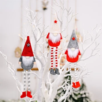 Noel Cüceler Ahşap Kolye Melek Bebek Noel Süslemeleri Ev için Navidad 2022 Noel Ağacı Süsler Yeni Yıl 2023 Hediye