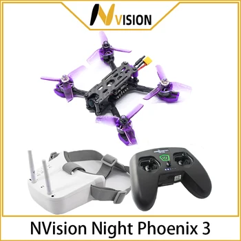 NVısıon TCMMRC 3 İnç FPV Gece Phoenix 1507 2500kv fırçasız motor ile Kamera Mini Drone Kiti için rc dört pervaneli helikopter Drone Oyuncak Hediye