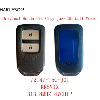 Orijinal Mavi Logo 313.8 MHz 47 Çip Anahtarsız Akıllı Araba Uzaktan Anahtar 72147-T5C-J01 OEM Honda Fıt Şehir Caz Mekik Vezel 2014