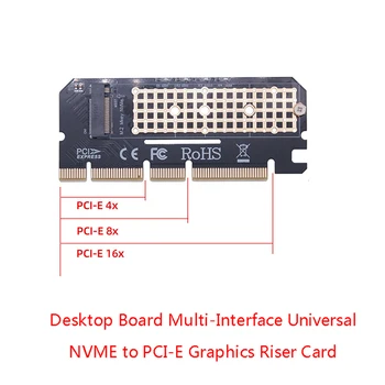 PCIE NVME M. 2 M Anahtar Tipi M. 2 SSD PCIE16X Genişleme Kartı Adaptör Kartı M. 2 Pcı-E