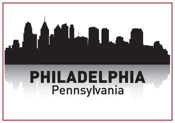 Pennsylvania Philadelphia Skyline Hatıra Buzdolabı Mıknatısları 20272