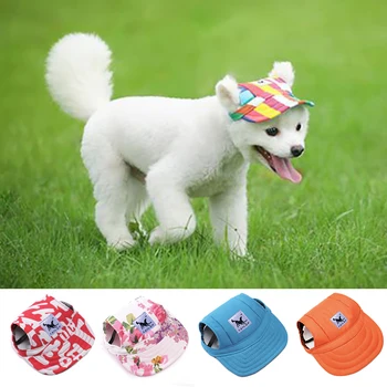 Pet Köpek Kap Sevimli Moda Baskı Şapka Küçük Köpek Açık beyzbol şapkası Şapka Küçük Orta Büyük Köpekler Kediler Evcil Hayvan Aksesuarları