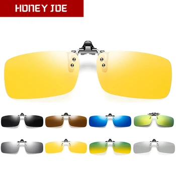 Polarize Erkek Kadın güneş gözlüğü üzerinde klip 180° Flip Up Shades Klip Miyopi Gözlük Gözlük Sürüş Gözlük Balıkçılık UV400