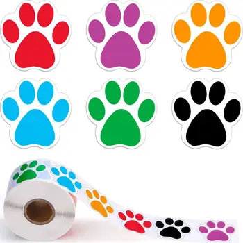 renkli Pençe Baskı Çıkartmalar Köpek kedi ayı Pençe Etiketleri Çıkartmalar dizüstü ödül etiket kırtasiye öğretmen öğrenci için