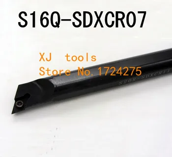 S16Q-SDXCR07 / S16Q-SDXCL07 Sıkıcı Bar İç Dönüm Tutucu,95 derece CNC Deri Kesme Takım Tutucu DCMT070204 bıçak