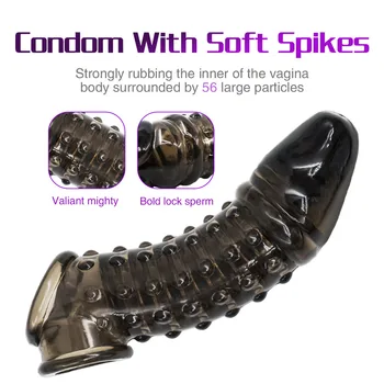 Seks Oyuncakları Penis Extender Cock Yüzükler Gecikme Boşalma Kullanımlık Penis Prezervatif Dick Kollu Silikon Glans Kapak Büyütme Erkekler İçin