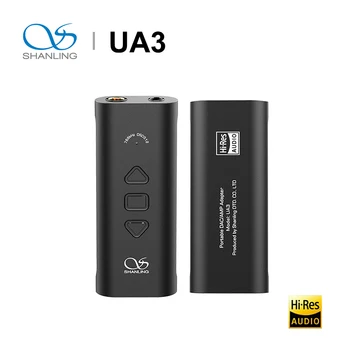 SHANLİNG UA3 Mini Taşınabilir USB DAC Ses Kablosu kulaklık amplifikatörü AK4493SEQ Tip-C için 3.5 mm/4.4 mm Anahtarı / PC / Telefonlar