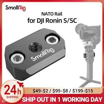 SmallRig NATO Demiryolu DJI Ronin için S/SC Dahili 1/4” -20 dişli delik 3032
