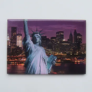 SOUVEMAG üzerinde 12$, ABD New York özgürlük Heykeli Gece Görünümü Turist Metal Buzdolabı Mıknatısı SFM5168 Seyahat Hatıra
