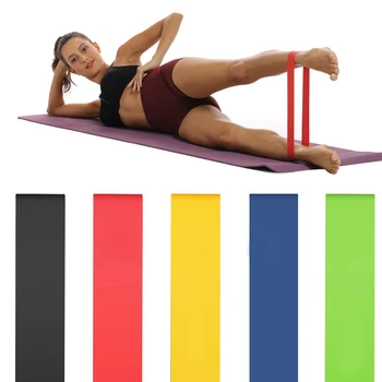 Sıcak Satış Spor Yoga Direnç Bantları Sağlık Elastik Spor Lateks Kemer Çekme Kayışı Pilates Spor Eğitim Kayışı Spor Ekipmanları