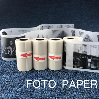 sıcak Yeni paperang termal kağıt 57x30mm Yarı Şeffaf Termal baskı rulosu Kağıt Paperang Fotoğraf Yazıcı