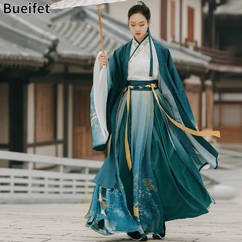 Tang Takım Elbise Hanfu Kadınlar Han Hanedanı Halk Elbise Cadılar Bayramı Cosplay Geleneksel Hanfu Elbise Çift Çin Antik Kılıç Ustası Kumaş