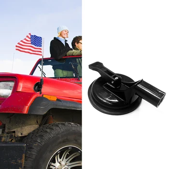 Taşınabilir Araç Kapı Montaj Bayrak Tutucu Kauçuk Vantuz ile Bayrak direk tutucu Çok Amaçlı Kolay Kurulum ATV UTV Jeep Wrangler için