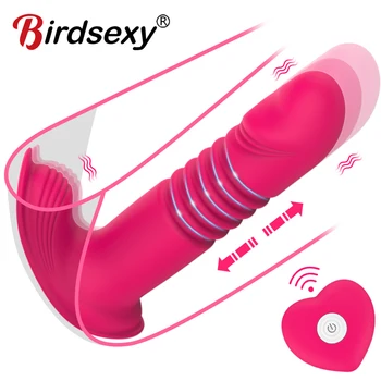 Teleskopik vibratörler giyilebilir kelebek ısıtma yapay penis külot vibratör G noktası stimülatörü kablosuz uzaktan kumanda yetişkin seks oyuncakları