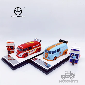 TimeMicro 1: 64 T1 Körfez Yağı turuncu beyaz pres döküm model araba