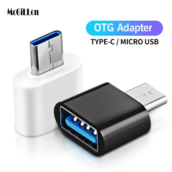 Tip C USB OTG Adaptör mikro USB Tip-C Erkek USB-C Dişi Dönüştürücü Macbook Samsung Xiaomi USBC OTG Konektörü