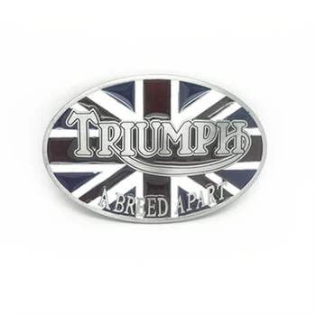 Toptan çinko alaşım Batı Kovboy buckleOval İngiliz bayrağı Triumph metal kemer tokası 4 cm kemer aksesuarları