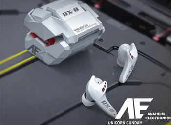 Unicorn Gundam RX-0 TWS Bluetooth Kulaklık Mecha Asker Gürültü Azaltma Düşük Gecikme Gerçek Kablosuz Oyun Kulaklıklar