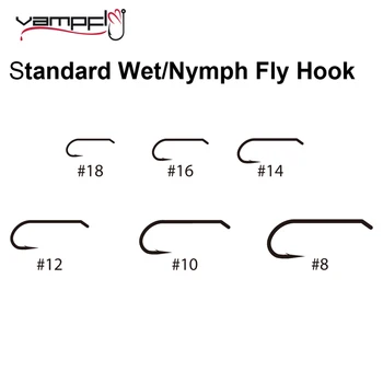 Vampfly 20 adet Dikenli Islak Perisi Fly Bağlama Kanca Ultra Keskin Alabalık Fly Bağlama Kanca Stonefly Caddis