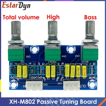 XH-M802 Amplifikatör Kurulu Yüksek ve Alçak Gerilim Mikser Ton Kurulu Ses Kontrolü Subwoofer PCB Ayarı Amplificador
