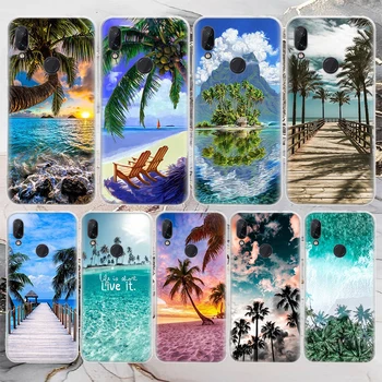 Yaz Plaj Gün Batımı Deniz Palmiye Ağacı Yumuşak telefon kılıfı İçin Xiaomi Mi 11T 10T 9T 11 10 Lite 12 Pro 12X 11i 9 8 5X 6X Ultra 5G Desen
