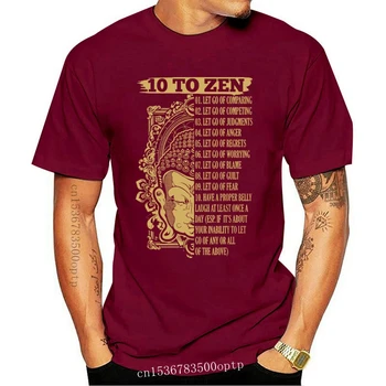 Yeni Erkek t shirt 10 Zen zen meditasyon buda tişörtleri Kadın t-shirt