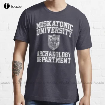 Yeni Miskatonic Üniversitesi Arkeoloji Bölümü T-Shirt golf tişörtü Erkekler İçin s-5xl bayan siyah gömlek Unisex