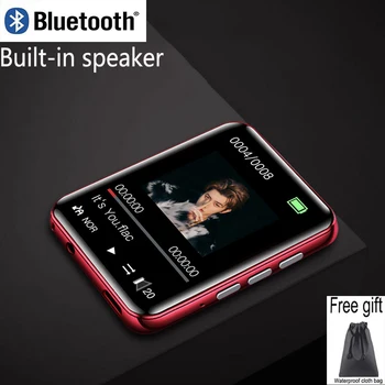 Yeni RUIZU metal Bluetooth MP4 çalar tam dokunmatik ekran dahili hoparlörler radyo kayıt e-kitap Müzik video oynatma
