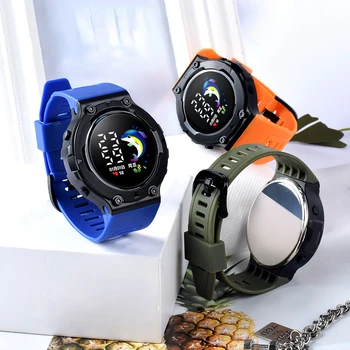 Yeni Sevimli Yunus LED elektronik saat Moda Açık Spor Su Geçirmez Dijital kol saatleri Erkekler ve Kadınlar için Toptan 2023