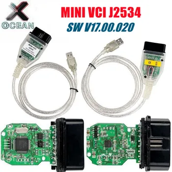 Yeni sürüm V17. 10. 012 MINI VCI Arayüzü TOYOTA TIS Techstream minivci FT232RQ FT232RL Çip J2534 OBD2 teşhis aracı