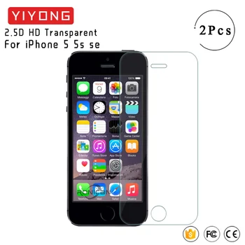 YIYONG 2.9 D Cam iphone 5 s Temperli Cam Ekran Koruyucu İçin iphone se Ekran Cam koruyucu film İçin iphone 5 5 s 5se