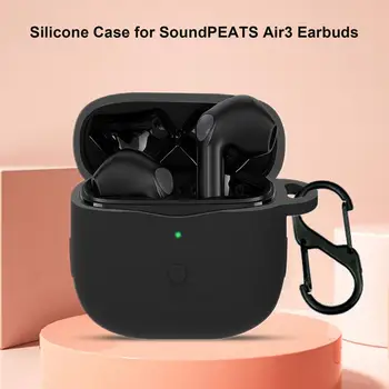 Yumuşak Silikon Koruyucu Kılıf Soundpeats Air3 Kulaklık Yedek Cilt Kabuk Soundpeats Hava 3 Şarj Kutusu Kapak Çanta