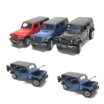 Yüksek Simülasyon 1/32 2020 Wrangler Oyuncak Araçlar Modeli Alaşım Araba 6 açık kapı çocuk oyuncakları Koleksiyonu Hediye Ücretsiz Kargo