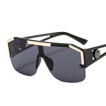 ZLY 2020 Yeni Kalkan Güneş Gözlüğü Erkekler Kadınlar Moda Renkli Lens Alaşım Çerçeve Yüksek Kaliteli Dikdörtgen Marka Tasarımcı Güneş Gözlüğü UV400