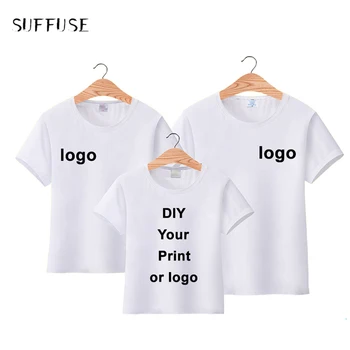 Özelleştirmek T-Shirt Baskı LOGOSU / Fotoğraf / Metin DIY Tasarımınızı Yazdırın Erkek / Kız DIY Tee Gömlek Tops Arkadaşlar için Hediye Aile 2022 Yeni